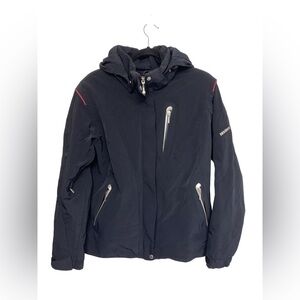 Descente Women’s US 14 Titan Thermo Ion-Bodies Technical Ski Jacket Black